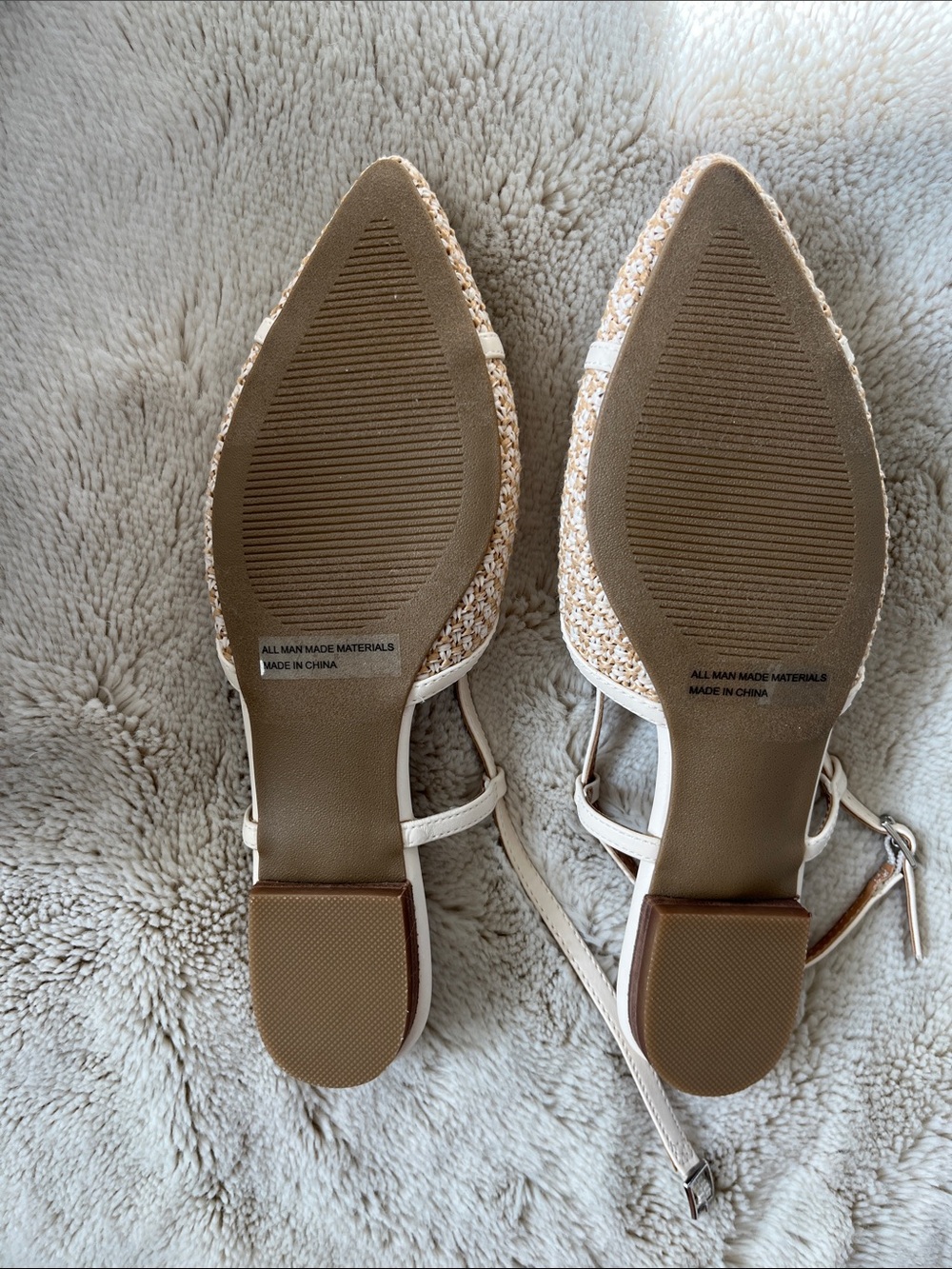 Dolce Vita Raffia slingback Flats Sz- 7 - Picture 11 of 13